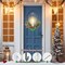 2Pack Christmas Wreaths for Front Door with LED Taper Candles, 16-inch Window Wreath Christmas with Light & Remote, Battery Operated Outdoor Winter Ornaments Christmas Decorations.